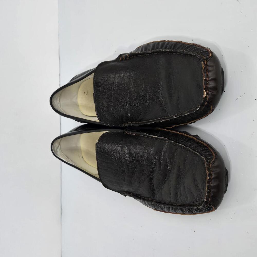 019 Kenneth Cole Reaction Men's Dark Brown Leather loafer Slip On Size 11M - Picture 2 of 9
